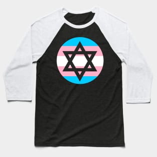 Trans Pride Star of David Baseball T-Shirt